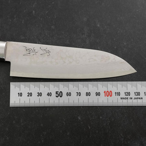 Santoku VG-10 Damascus Western Black Handle 135mm (5.3”)-[Musashi]-[Japanese-Kitchen-Knives]