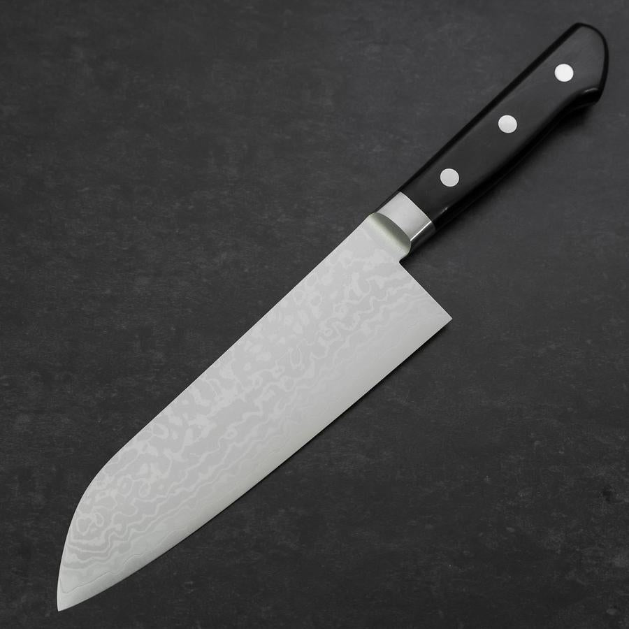 Santoku VG-10 Damascus Western Black Handle 170mm (6.7”) – MUSASHI