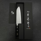 Santoku VG-10 Damascus Western Black Handle 170mm (6.7”)-[Musashi]-[Japanese-Kitchen-Knives]