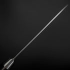 Santoku VG-10 Damascus Western Black Round Handle 135mm-[Musashi]-[Japanese-Kitchen-Knives]