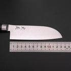 Santoku VG-10 Damascus Western Black Round Handle 135mm-[Musashi]-[Japanese-Kitchen-Knives]