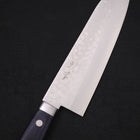 Santoku VG-10 Damascus Western Dark Blue Handle 170mm (6.7”)-[Musashi]-[Japanese-Kitchen-Knives]