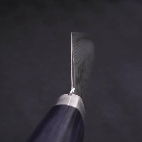 Santoku VG-10 Damascus Western Dark Blue Handle 170mm (6.7”)-[Musashi]-[Japanese-Kitchen-Knives]