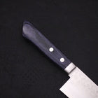 Santoku VG-10 Damascus Western Dark Blue Handle 170mm (6.7”)-[Musashi]-[Japanese-Kitchen-Knives]