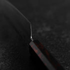Santoku VG-10 Damascus Yamanaka Black Urushi Handle 130mm (5.1”)-[Musashi]-[Japanese-Kitchen-Knives]