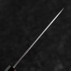 Santoku VG-10 Damascus Yamanaka Black Urushi Handle 130mm (5.1”)-[Musashi]-[Japanese-Kitchen-Knives]