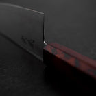 Santoku VG-10 Damascus Yamanaka Black Urushi Handle 165mm-[Musashi]-[Japanese-Kitchen-Knives]