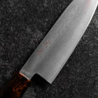 Santoku VG-10 Damascus Yamanaka Red Urushi Handle 130mm-[Musashi]-[Japanese-Kitchen-Knives]