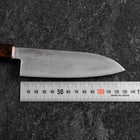 Santoku VG-10 Damascus Yamanaka Red Urushi Handle 130mm-[Musashi]-[Japanese-Kitchen-Knives]