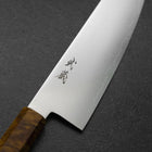 Santoku VG-10 Damascus Yellow-Brown Birch Handle 180mm-[Musashi]-[Japanese-Kitchen-Knives]