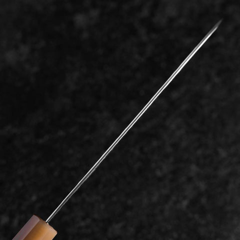 Santoku VG-10 Mirror Tsuchime Damascus Buffalo Dark Pink Maple Handle 170mm (6.7”)-[Musashi]-[Japanese-Kitchen-Knives]
