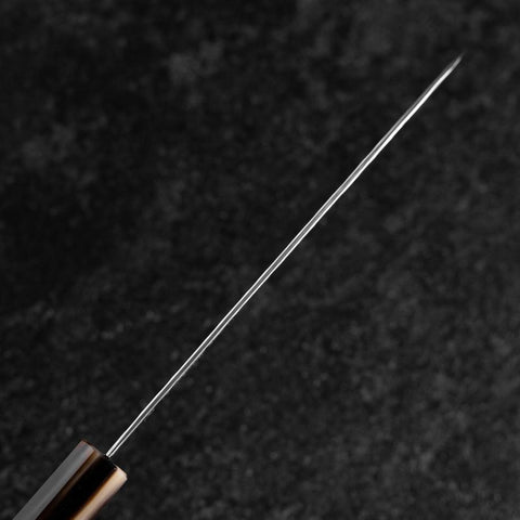 Santoku VG-10 Mirror Tsuchime Damascus Buffalo Light Pink Maple Handle 170mm-[Musashi]-[Japanese-Kitchen-Knives]