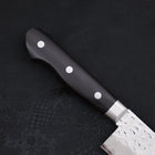 Santoku VG-10 Mirror Tsuchime Damascus Western Black Handle 180mm (7”)-[Musashi]-[Japanese-Kitchen-Knives]