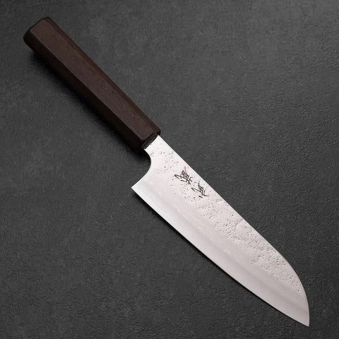 Santoku VG-10 Nashiji Wenge Handle 165mm-[Musashi]-[Japanese-Kitchen-Knives]