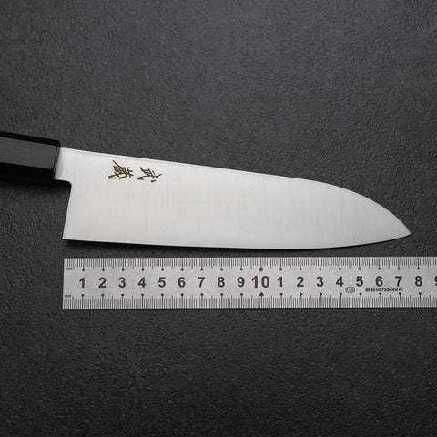 Santoku VG-10 Polished Ebony Handle 170mm-[Musashi]-[Japanese-Kitchen-Knives]