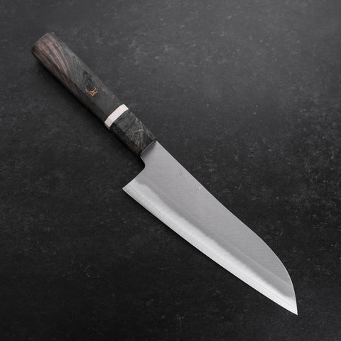 Santoku VG-10 Polished Maple Handle 180mm (7”)-[Musashi]-[Japanese-Kitchen-Knives]