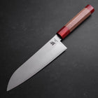 Santoku VG-10 Polished Red Walnut Handle 180mm (7”)-[Musashi]-[Japanese-Kitchen-Knives]