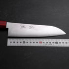 Santoku VG-10 Polished Red Walnut Handle 180mm (7”)-[Musashi]-[Japanese-Kitchen-Knives]