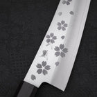 Santoku VG-10 Polished Sakura Ebony Handle 175mm (6.8”)-[Musashi]-[Japanese-Kitchen-Knives]
