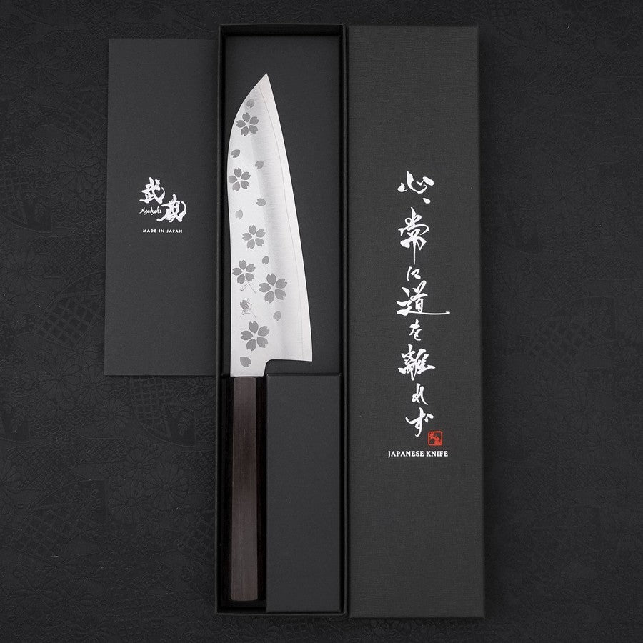 三徳 VG-10 磨き 桜 黒檀柄 175mm – MUSASHI