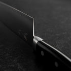 Santoku VG-10 Polished Western Black Handle 170mm (6.7”)-[Musashi]-[Japanese-Kitchen-Knives]