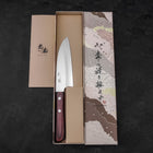 Santoku VG-10 Polished Western Black Red Handle 150mm (5.9”)-[Musashi]-[Japanese-Kitchen-Knives]