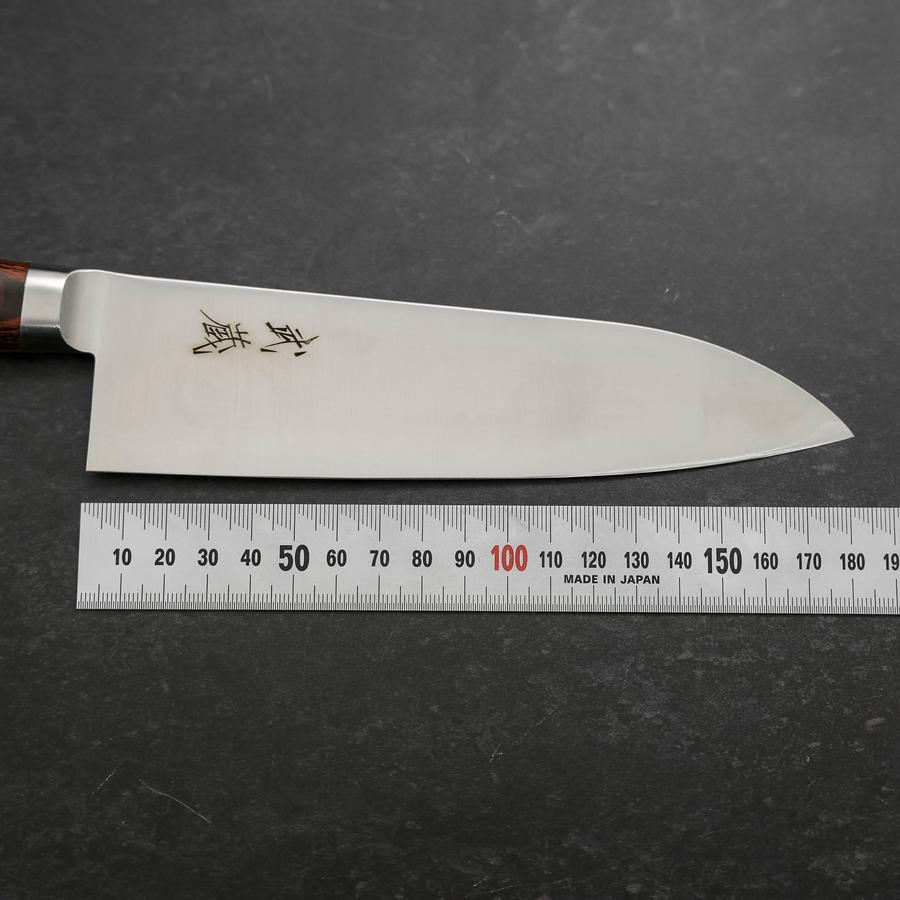 un包丁10本 三徳 VG-10 磨き 洋風マホガニー柄 180mm – MUSASHI