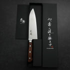 Santoku VG-10 Polished Western Mahogany Handle 180mm (7”)-[Musashi]-[Japanese-Kitchen-Knives]