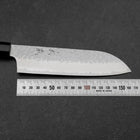 Santoku VG-10 Tsuchime Buffalo Ebony Handle 165mm (6.5”)-[Musashi]-[Japanese-Kitchen-Knives]