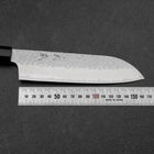 Santoku VG-10 Tsuchime Buffalo Ebony Handle 165mm-[Musashi]-[Japanese-Kitchen-Knives]