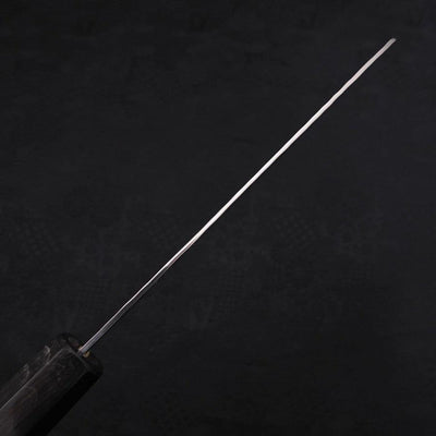 Santoku VG-10 Tsuchime Damascus Buffalo Ebony Handle 170mm-VG-10-Damascus-Japanese Handle-[Musashi]-[Japanese-Kitchen-Knives]