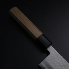 Santoku VG-10 Tsuchime Damascus Buffalo Magnolia Handle 165mm-[Musashi]-[Japanese-Kitchen-Knives]