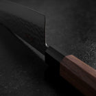 Santoku VG-10 Tsuchime Damascus Walnut Handle 165mm (6.5”)-[Musashi]-[Japanese-Kitchen-Knives]