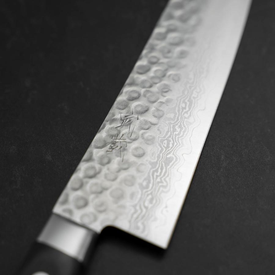 三徳 AUS-10 槌目ダマスカス 洋風柄 180mm – MUSASHI