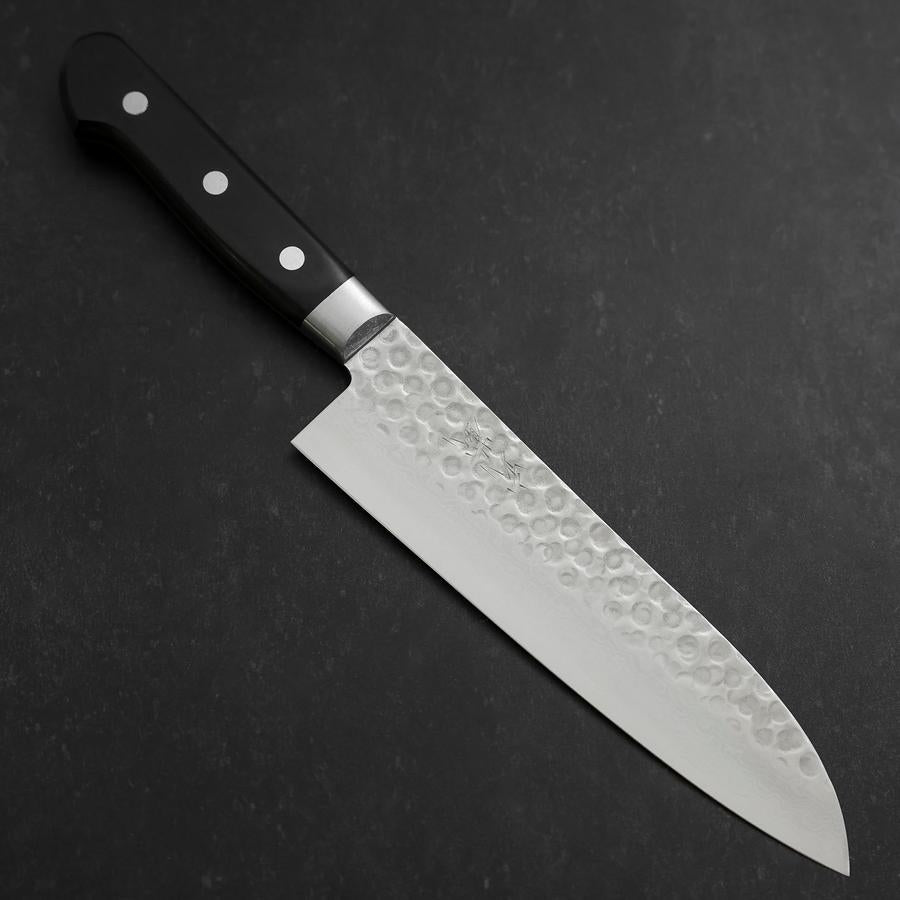 三徳 AUS-10 槌目ダマスカス 洋風柄 180mm – MUSASHI