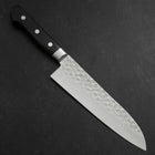 Santoku VG-10 Tsuchime Damascus Western Black Handle 180mm (7”)-[Musashi]-[Japanese-Kitchen-Knives]
