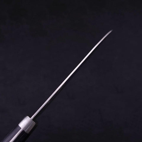 Santoku VG-10 Tsuchime Damascus Western Dark Blue Handle 130mm (5.1”)-[Musashi]-[Japanese-Kitchen-Knives]