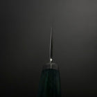 Santoku VG-10 Tsuchime Damascus Western Green Handle 170mm (6.7”)-[Musashi]-[Japanese-Kitchen-Knives]