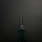 Santoku VG-10 Tsuchime Damascus Western Green Handle 170mm-[Musashi]-[Japanese-Kitchen-Knives]