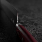 Santoku VG-10 Tsuchime Damascus Western Red Handle 170mm-[Musashi]-[Japanese-Kitchen-Knives]