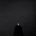 Santoku VG-10 Tsuchime Ebony Handle 165mm (6.5”)-[Musashi]-[Japanese-Kitchen-Knives]