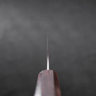 Santoku VG-10 Tsuchime Ebony Wood Handle 170mm-[Musashi]-[Japanese-Kitchen-Knives]