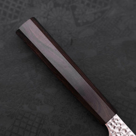Santoku VG-10 Tsuchime Ebony Wood Handle 170mm-[Musashi]-[Japanese-Kitchen-Knives]