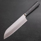 Santoku VG-10 Tsuchime Oval Charcoal Handle 165mm-[Musashi]-[Japanese-Kitchen-Knives]