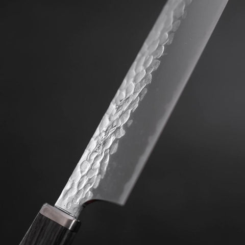 Santoku VG-10 Tsuchime Oval Charcoal Handle 165mm-[Musashi]-[Japanese-Kitchen-Knives]