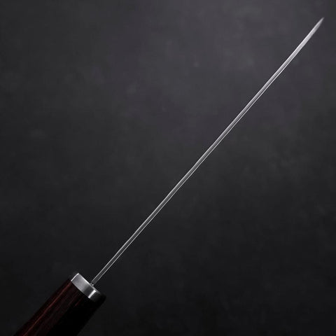 Santoku VG-10 Tsuchime Oval Mahogany Handle 165mm-[Musashi]-[Japanese-Kitchen-Knives]