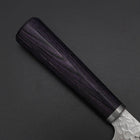 Santoku VG-10 Tsuchime Oval Purple Handle 165mm (6.5”)-[Musashi]-[Japanese-Kitchen-Knives]