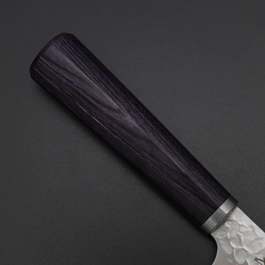 Santoku VG-10 Tsuchime Oval Purple Handle 165mm – MUSASHI