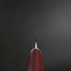 Santoku VG-10 Tsuchime Oval Red Handle 165mm (6.5”)-[Musashi]-[Japanese-Kitchen-Knives]