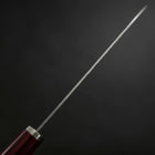 Santoku VG-10 Tsuchime Oval Red Handle 165mm (6.5”)-[Musashi]-[Japanese-Kitchen-Knives]
